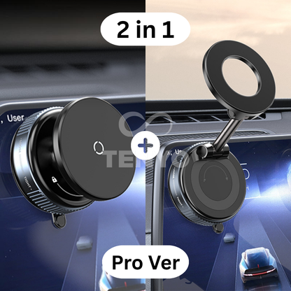 2026 New 360° Rotating Magnetic Vacuum Car Phone Holder – Foldable Dashboard Mount, Strong Suction, Multi-Angle Navigation Stand
